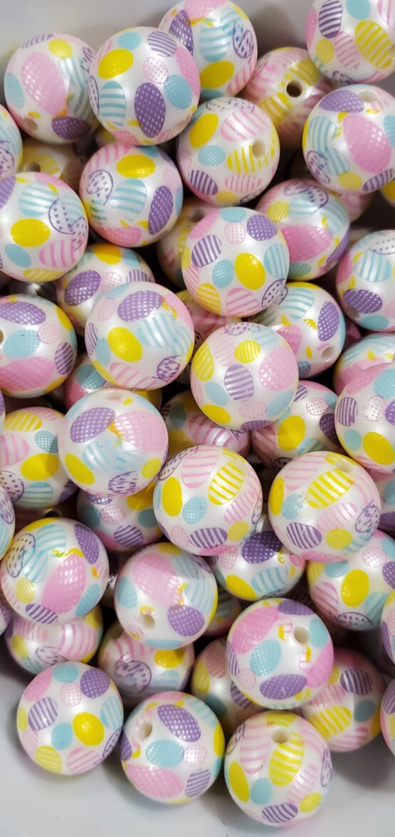 Easter Eggs 20MM Bead (T-3) - Simply Glittericious