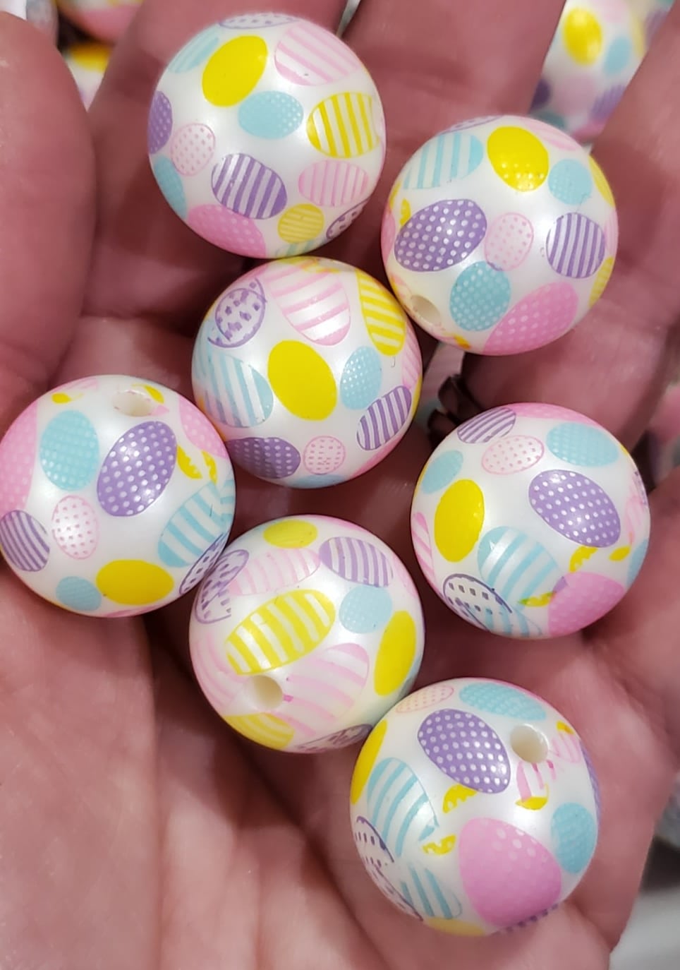 Easter Eggs 20MM Bead (T-3) - Simply Glittericious