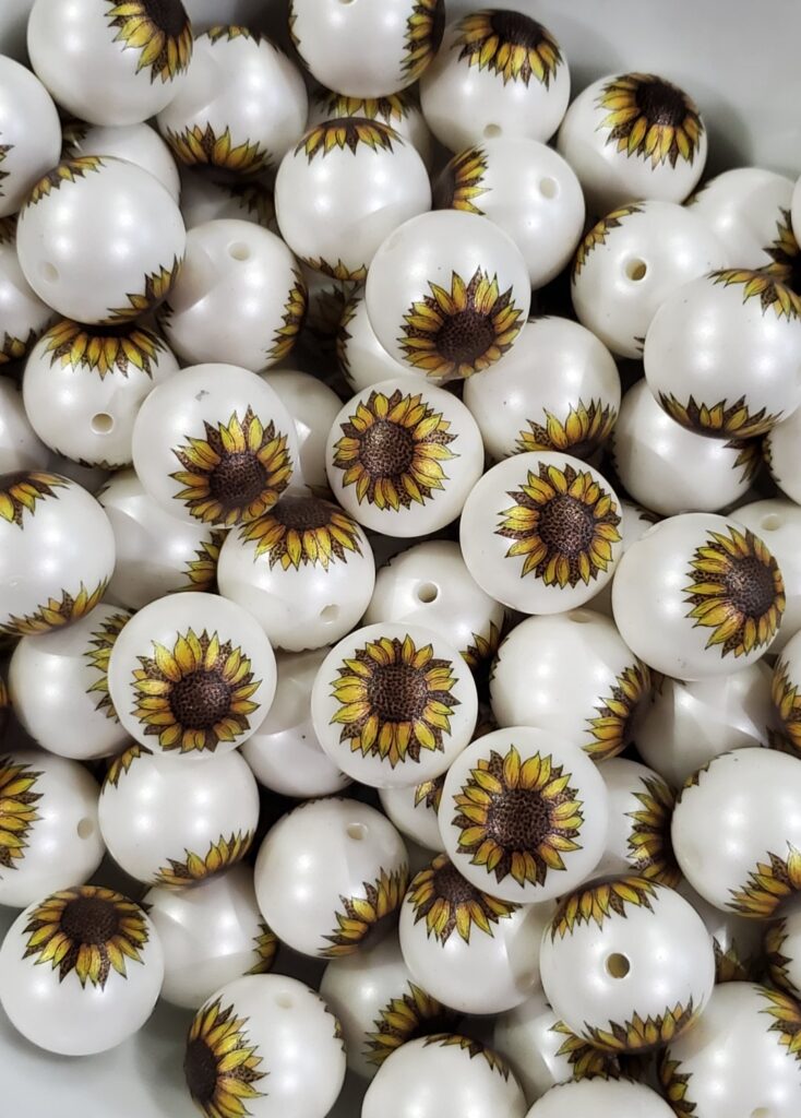 Sunflower/Cheetah 20MM Bead (P-4) - Simply Glittericious