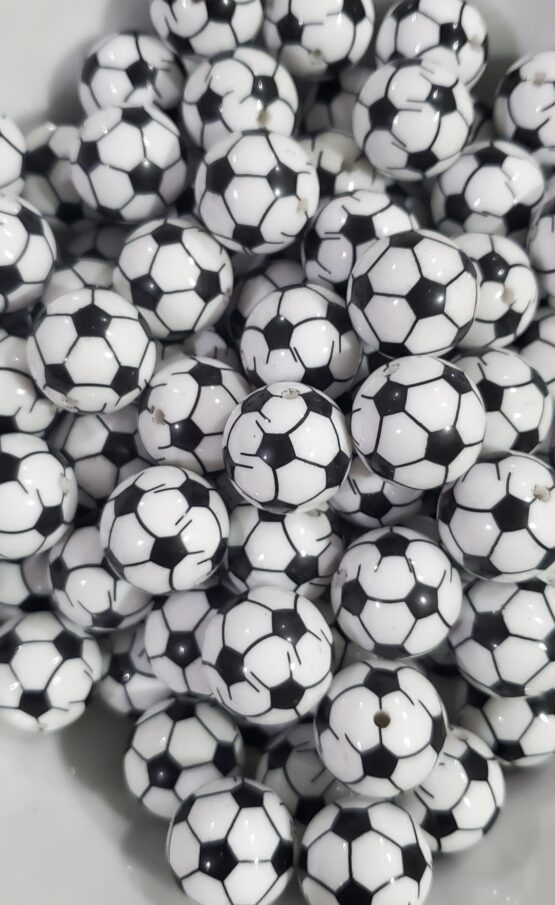 *Soccer Ball 20MM Bead (5-D) - Image 2