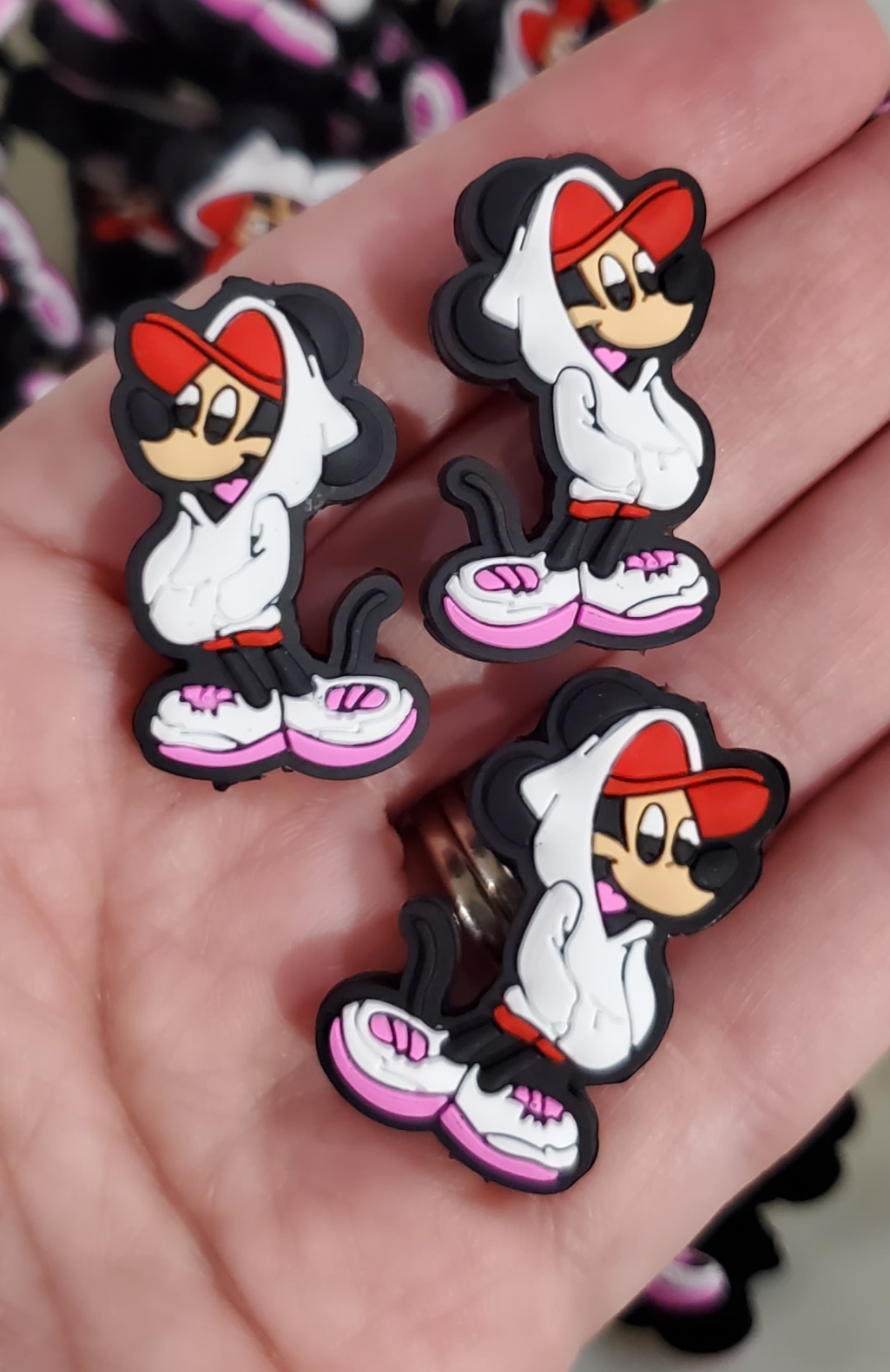 minnie mouse croc charms