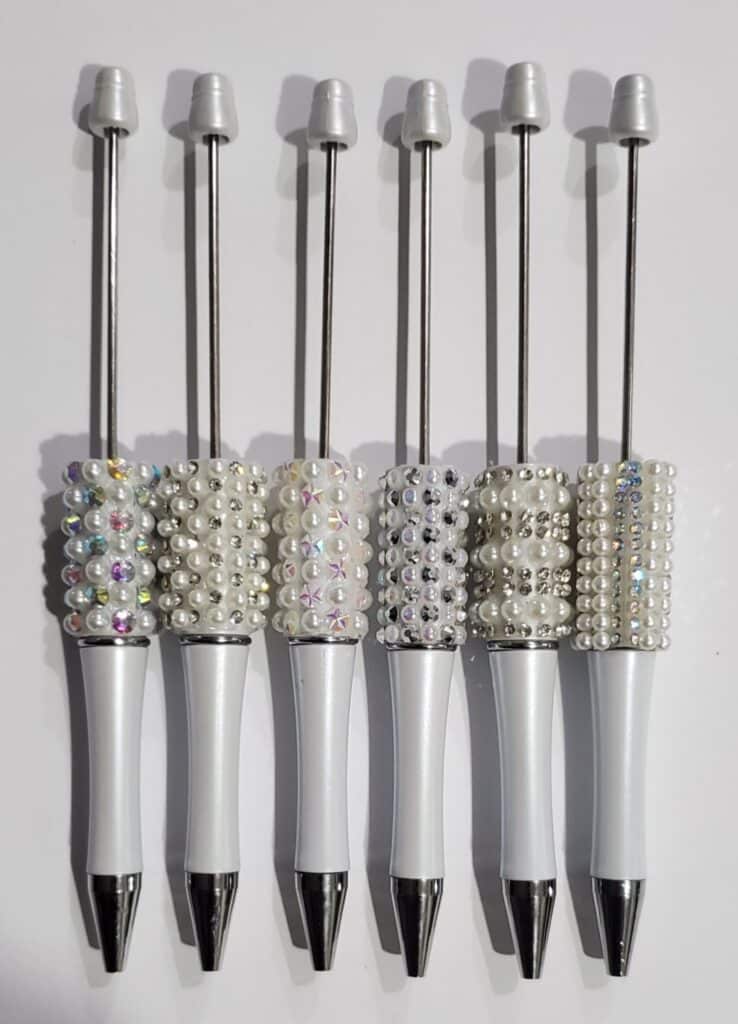 *Pearl Bead Pens w/Rhinestone & Pearls