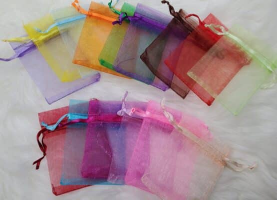 *Mesh Drawstring Bags (10 pcs) (TOP A) - Image 2