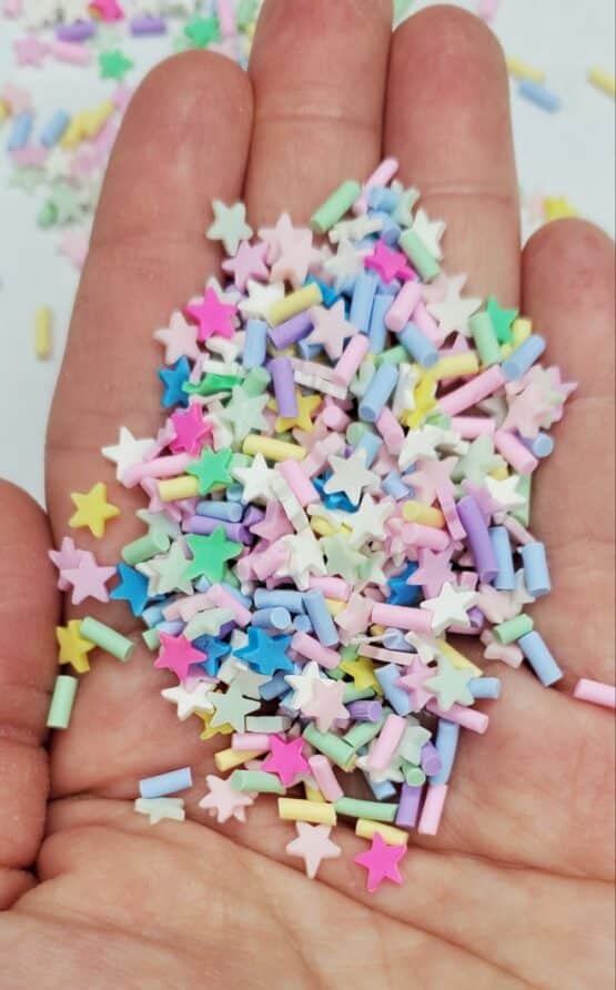 *Pastel Sprinkles w/Stars (39-B)