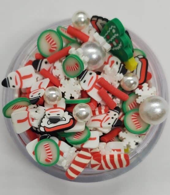 *Christmas Slices w/Pearl Beads (32-B)