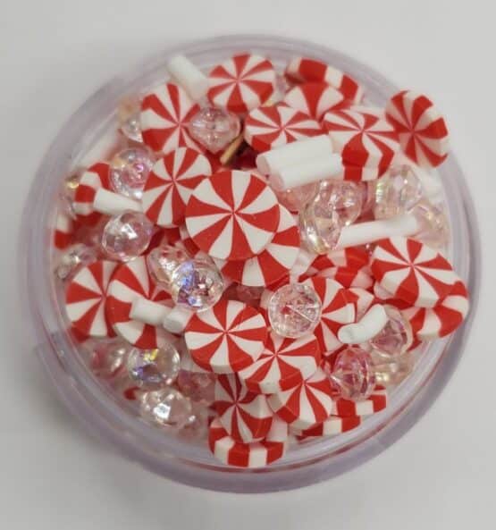 *Peppermint Slices w/Clear Beads (39-D)