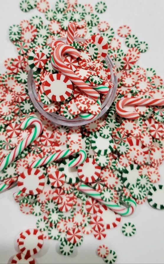 *Peppermint Slices w/Candy Canes (37-C)