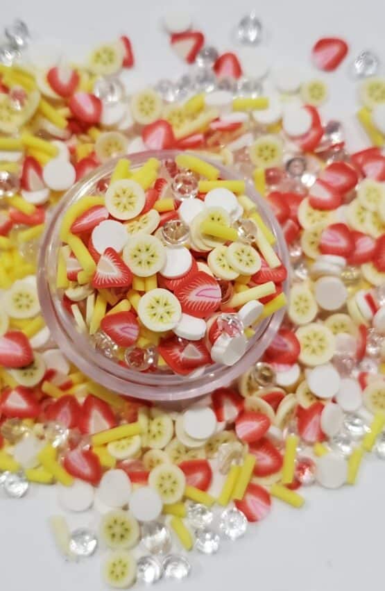 *Strawberry & Banana Clay Slices (40-B) - Image 2