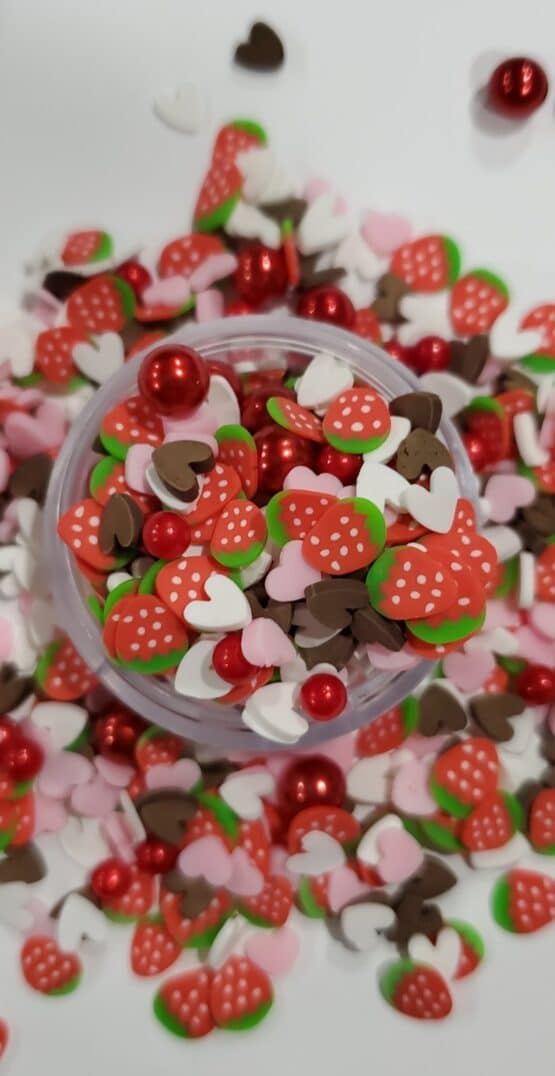 *Strawberries & Chocolate (red beads) (39-C)