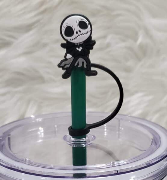 88. Nightmare Before Christmas Straw Cover & Croc Charms (14-D) - Image 2