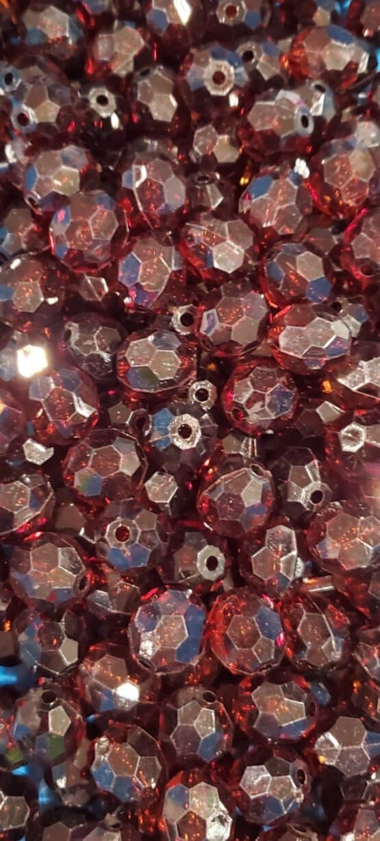 *Transparent Brown 16mm Facetted Beads (T-1)