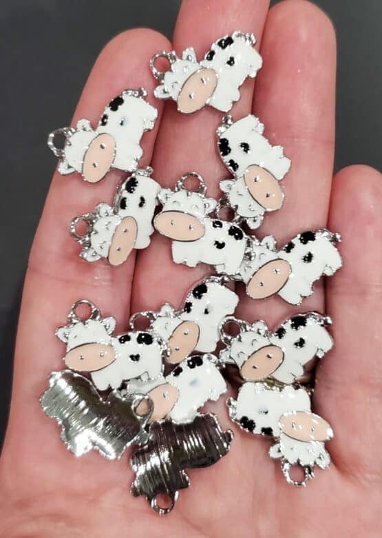 *Cow Charm (flat) (4 pcs) (3 Colors)