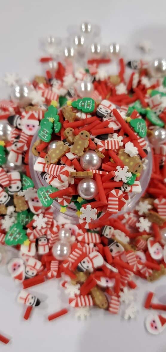 *Christmas Mix w/Snowman and Pearl Beads (42-D) - Image 2