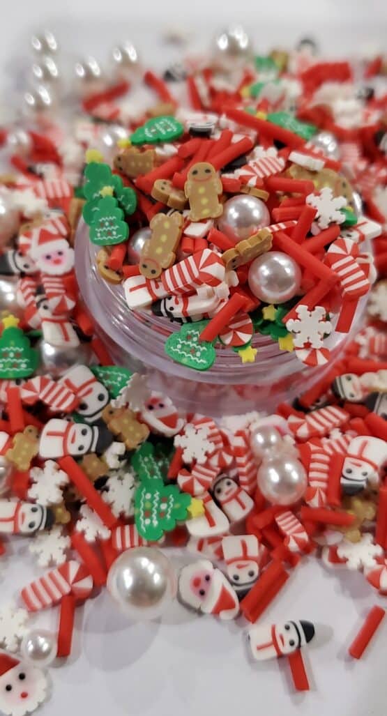 *Christmas Mix w/Snowman and Pearl Beads (42-D) - Image 3