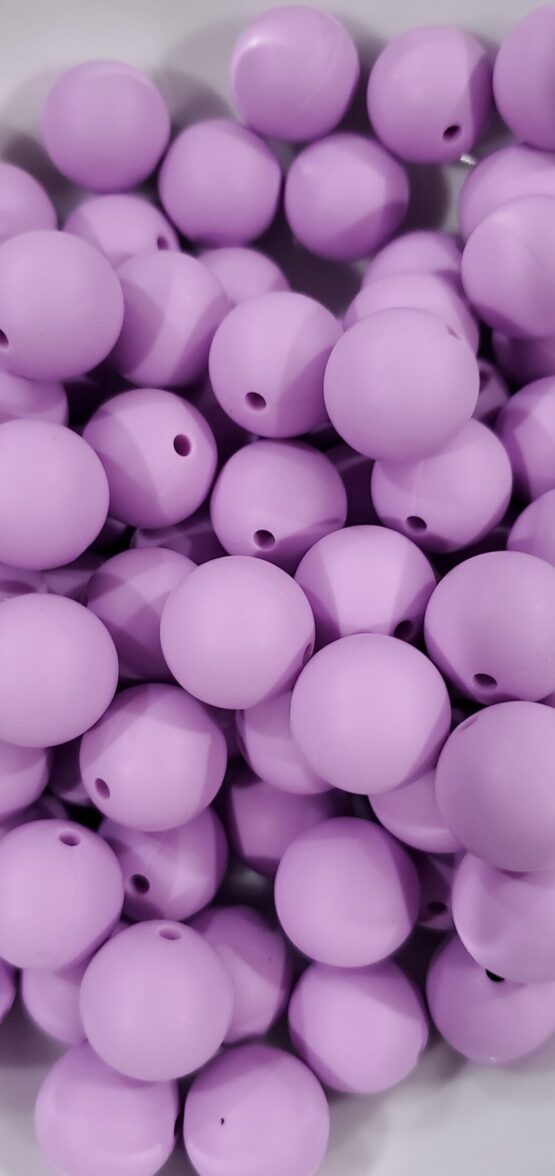 *Pastel Purple 15MM Silicone Bead (27-C)