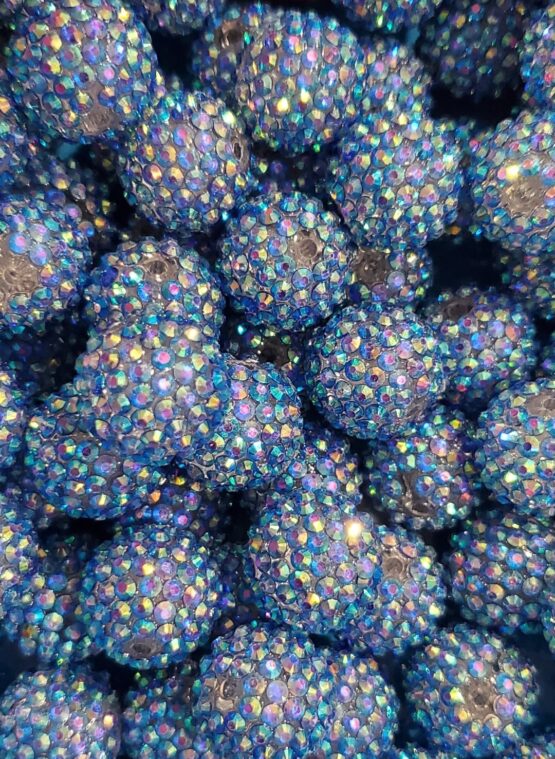 *LT Blue AB Chameleon Rhinestone 20MM Beads (N-3)