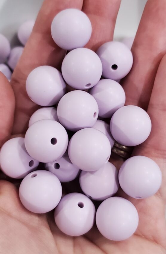 *Lilac 15MM Silicone Bead (28-C)