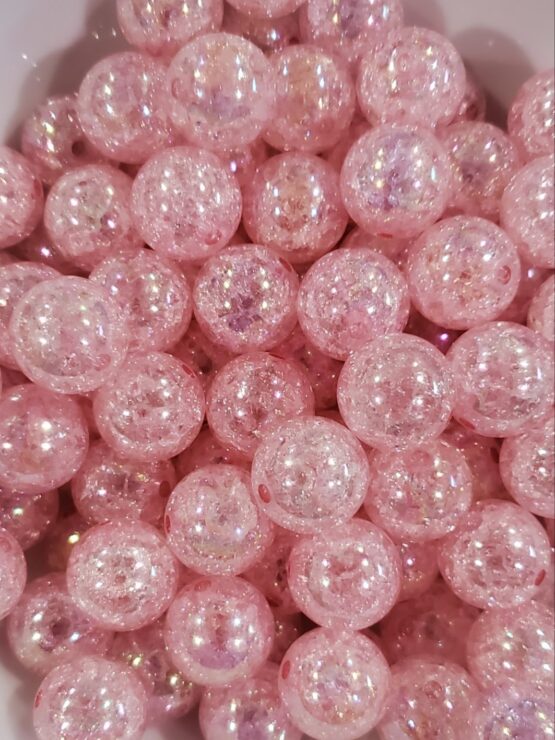 *Pink Shattered 20MM Bead (P-6)