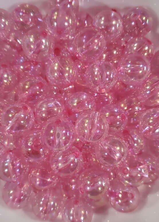 *Pink Transparent Opal 20MM Beads (N-4)