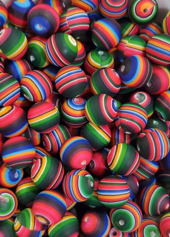 *Serape 15MM Silicone Bead (3-A)