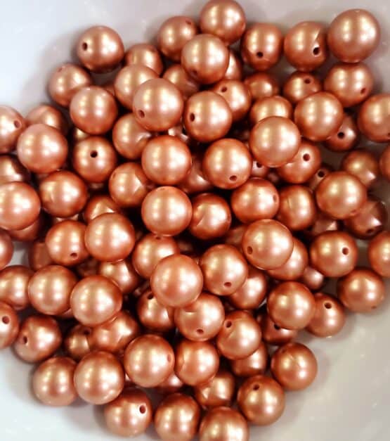 *Shiny Bronze 15MM Silicone Bead (29-E)