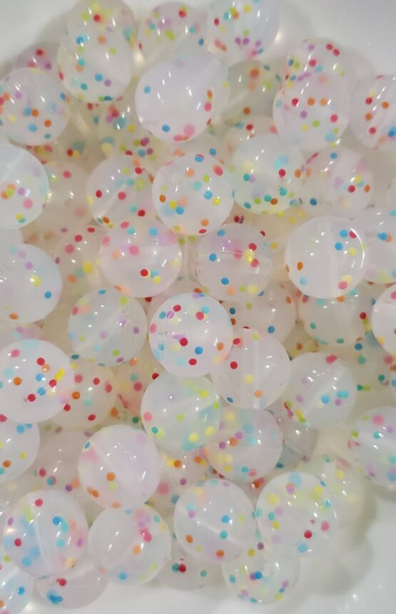 *Confetti 12MM/15MM Silicone Beads