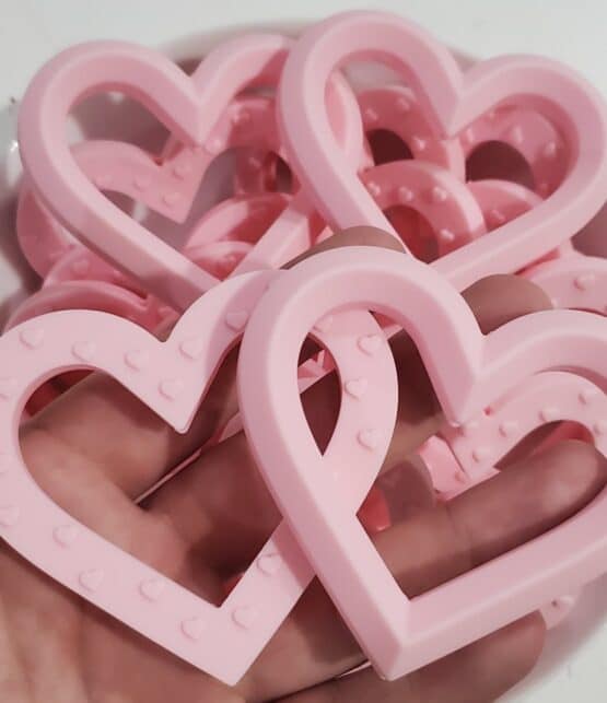 *Heart 70MM Teethers (6 colors) - Image 3