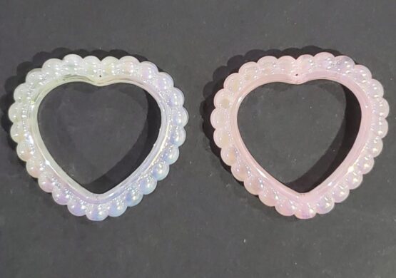 *Hollow Heart Bead Spacer