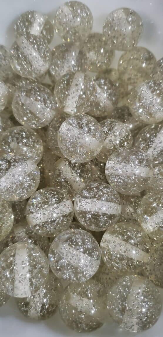 *Clear w/Bubbles 20MM Bead (C-4)