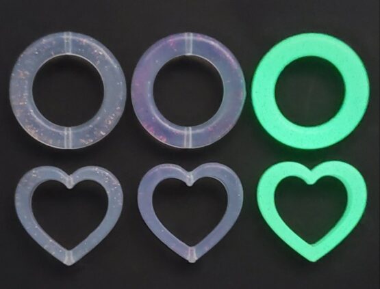 *Silicone Heart & Round Hoops - Image 6