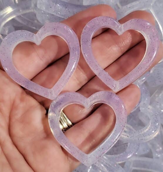 *Silicone Heart & Round Hoops - Image 5