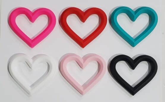 *Heart 70MM Teethers (6 colors)