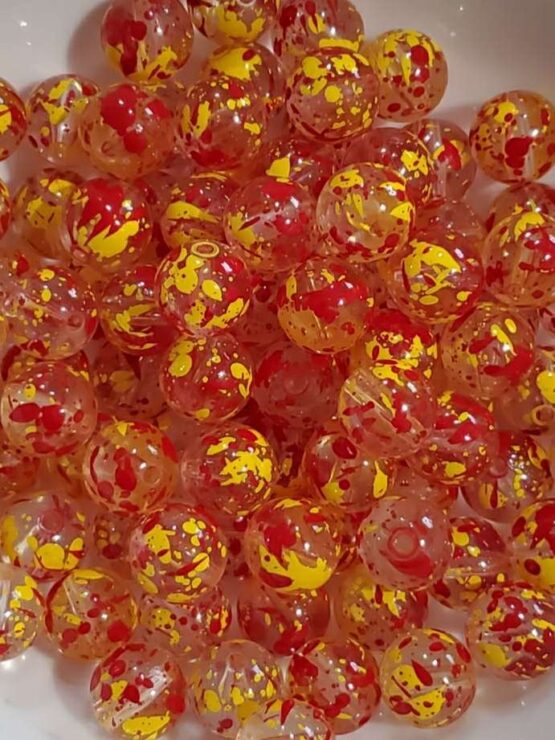 *Clear Splatter 15MM Chucky Bead (2 colors available) - Image 2