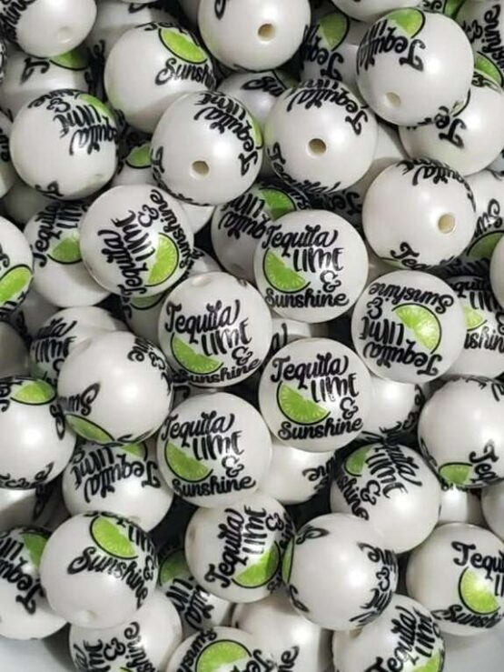 *Tequila Lime 20MM Chunky Bead (15-E)