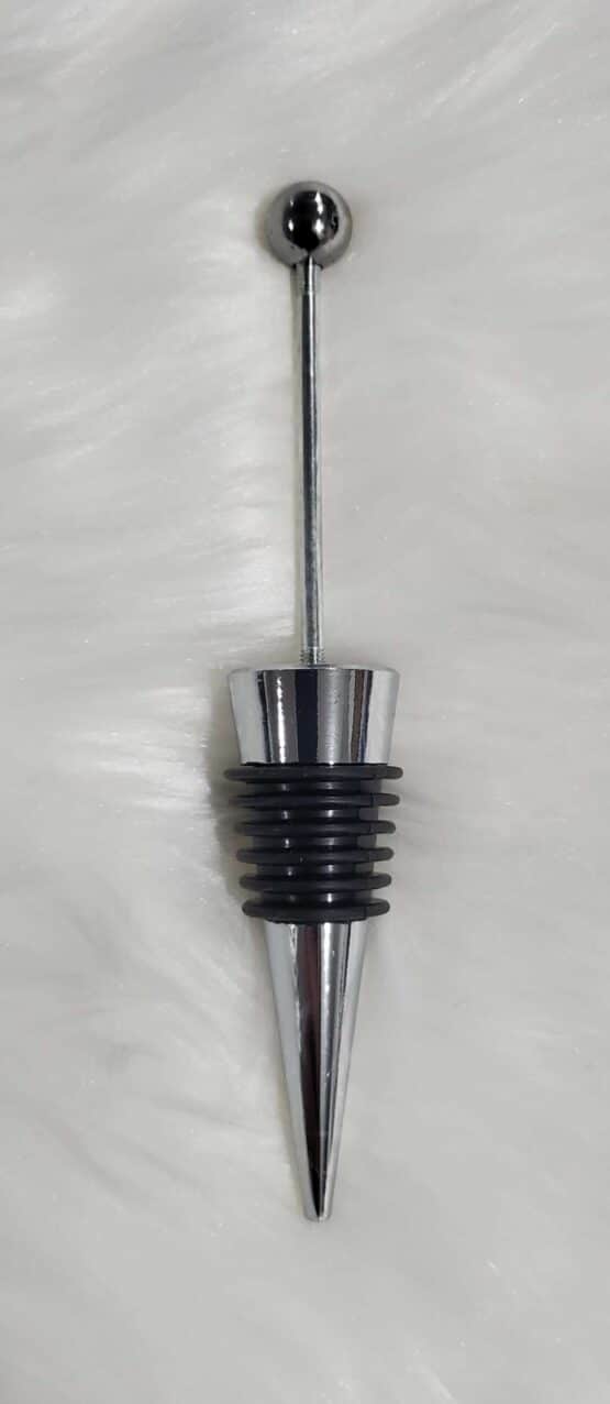 *Black Beadable Wine Stopper (M-4)