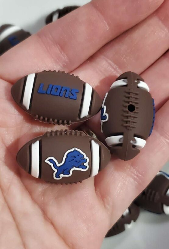 #6 3D Football Focal Beads/Bead Shapes - Image 6