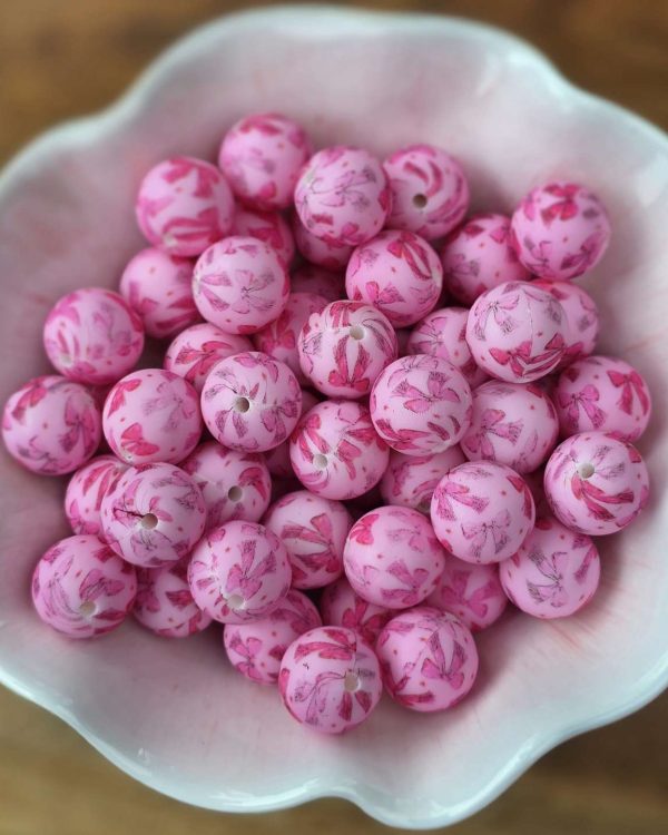 LT Pink 15MM w/Bow (2-D)